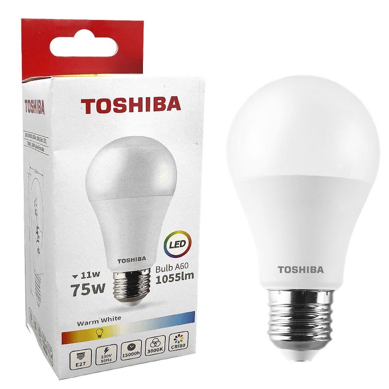 Λάμπα Led A60 11W E27 Θερμό Φως Toshiba 88-442 – TOSHIBA – 88-442