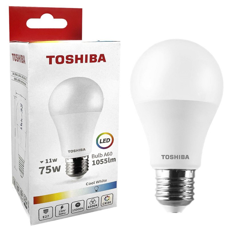 Λάμπα Led A60 11W E27 Ψυχρό Φως Toshiba 88-444 – TOSHIBA – 88-444