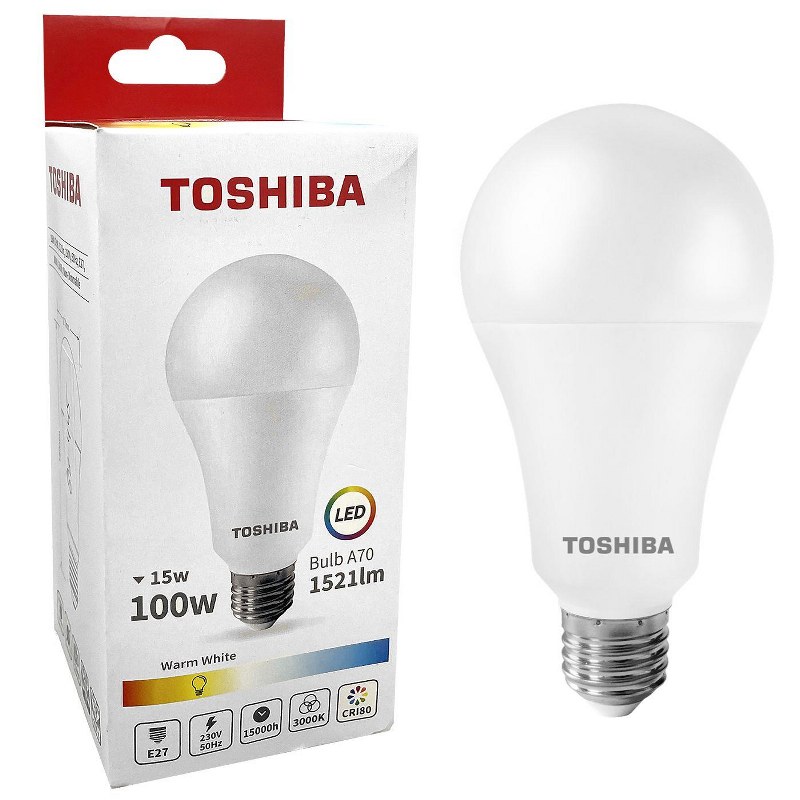Λάμπα Led A70 15W E27 Θερμό Φως Toshiba 88-445 – TOSHIBA – 88-445