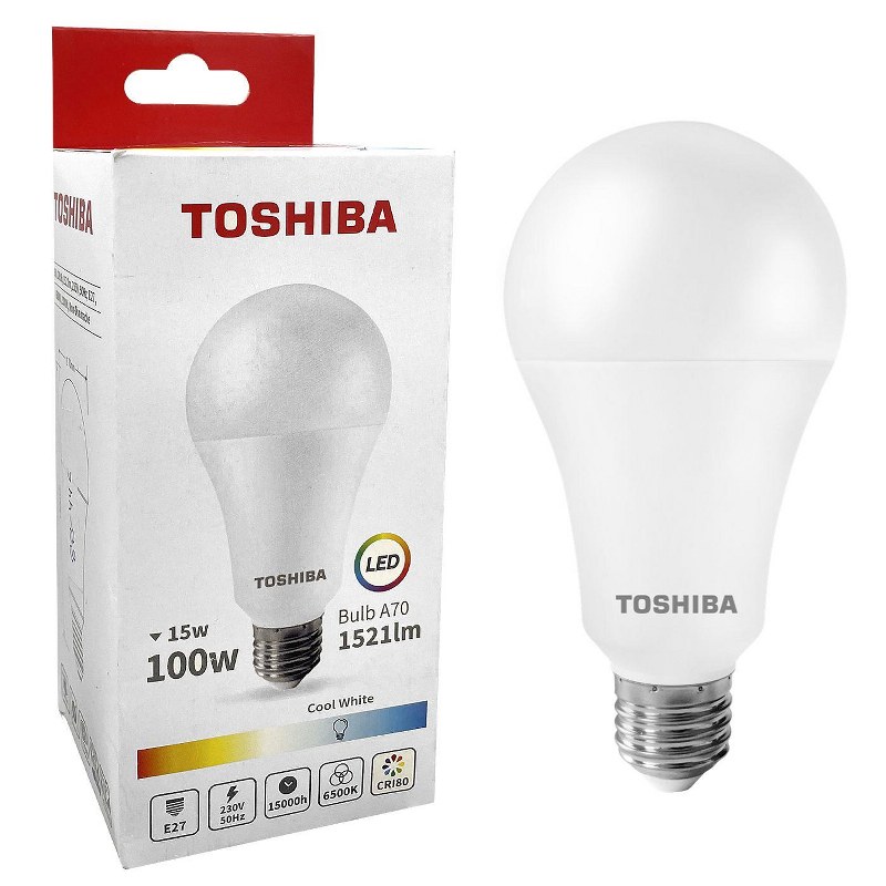 Λάμπα Led A70 15W E27 Ψυχρό Φως Toshiba 88-446 – TOSHIBA – 88-446