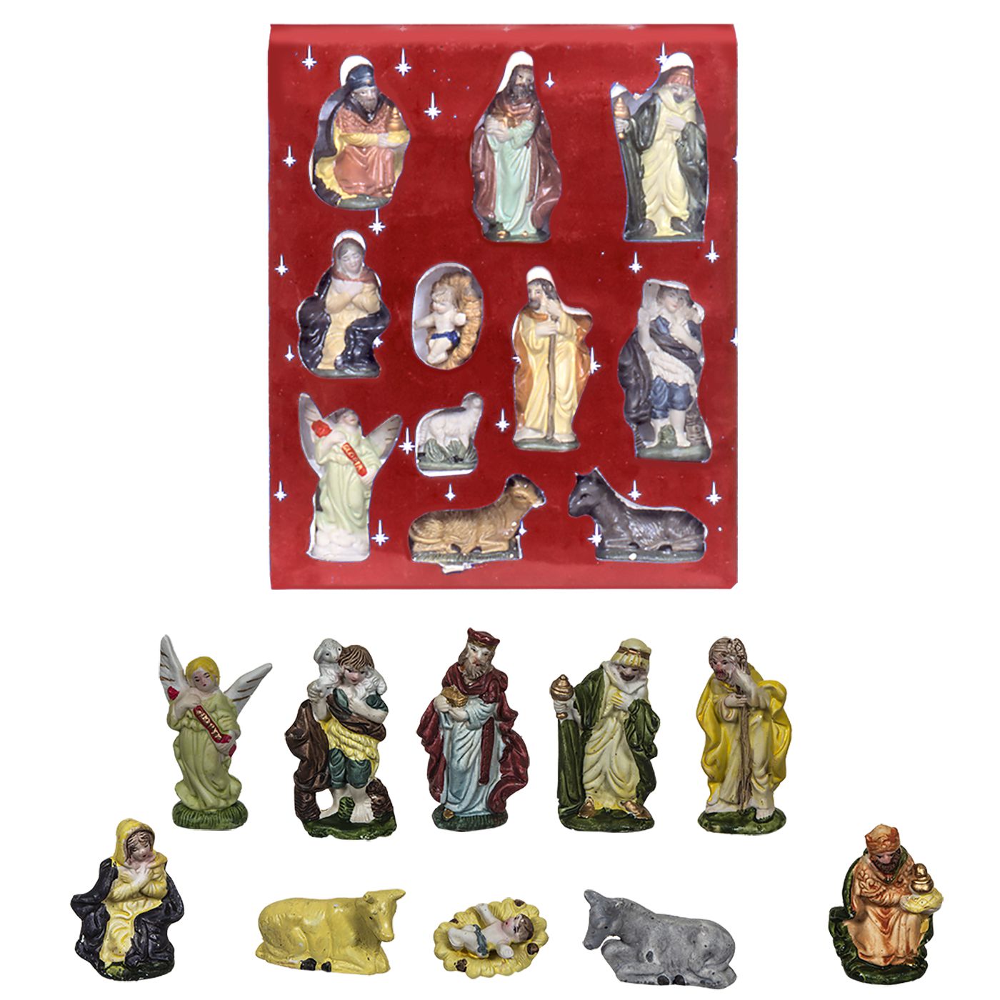 Σετ Φιγούρες Φάτνης 10τμχ 10x8εκ. Xmas fest 93-1337 - X