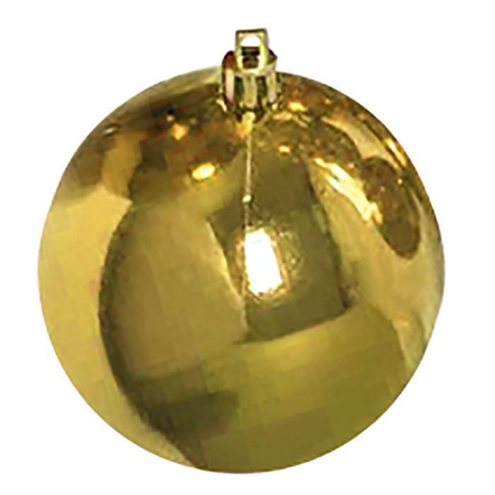 Xmas fest Σετ Μπάλες 6τμχ Γυαλιστερές Gold Δ10εκ. Xmas fest 93-1693 (Χρώμα: Χρυσό ) - Xmas fest - 93-1693-gold