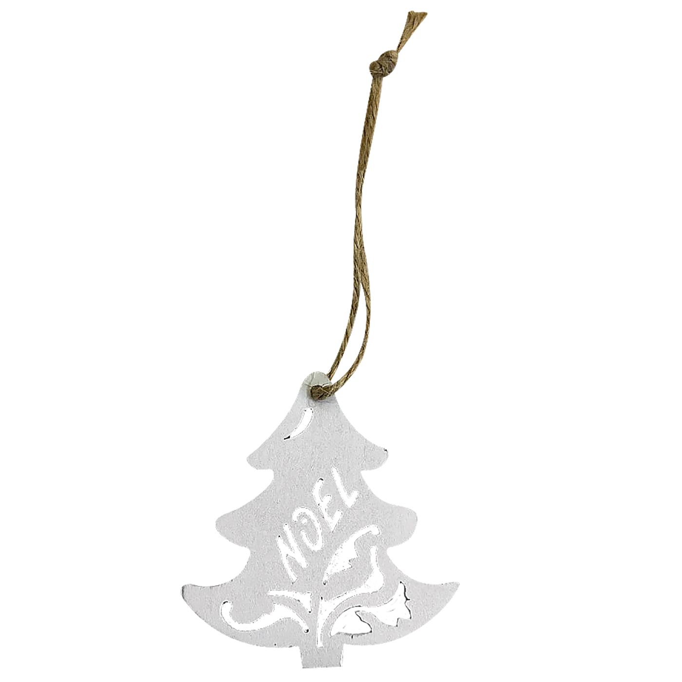 Xmas fest Χριστουγεννιάτικο Στολίδι Δέντρο Ξύλινο Λευκό 7εκ. Xmas fest 93-3152 (Υλικό: Ξύλο, Χρώμα: Λευκό) - Xmas fest - 93-3152