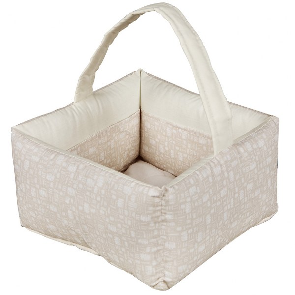Ο Κόσμος του Μωρού Καλαθάκι Καλλυντικών Βαμβακερό 28x28x15εκ. Elephant Εκρού 95223 (Ύφασμα: Βαμβάκι 100%, Χρώμα: Εκρού ) - Ο Κόσμος του Μωρού - 5205626952237