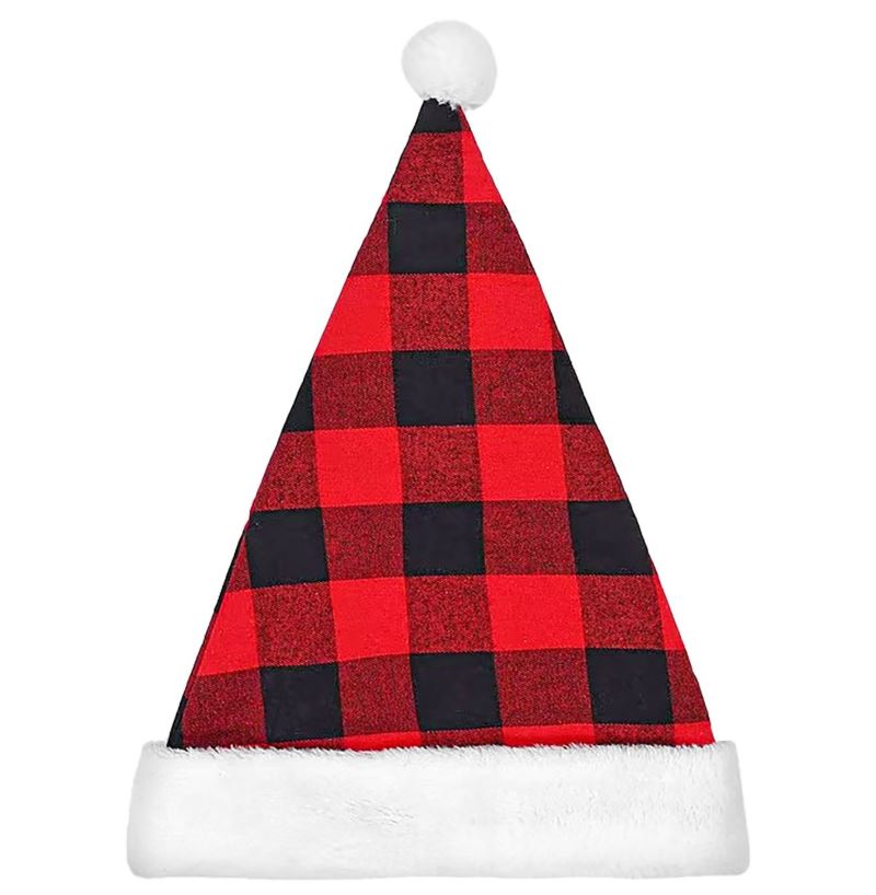 Σκούφος Χριστουγεννιάτικος Καρώ 28x37εκ. Xmas fest 93-3