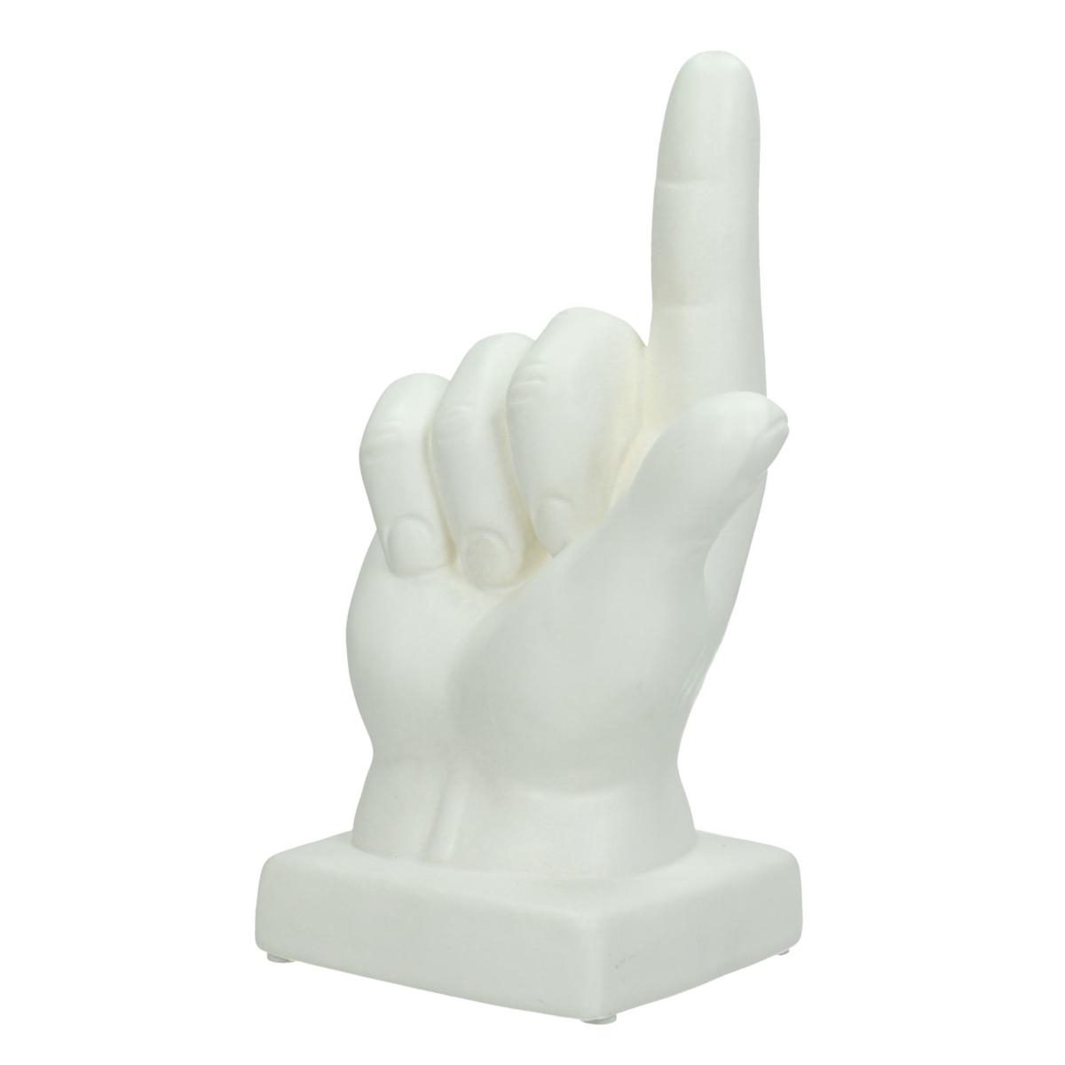 Διακοσμητικό Χέρι Δολομίτης Λευκό ARTE LIBRE 12,5x9x19,5εκ. 05151578 (Χρώμα: Λευκό, Υλικό: Δολομίτης) – ARTELIBRE – 05151578