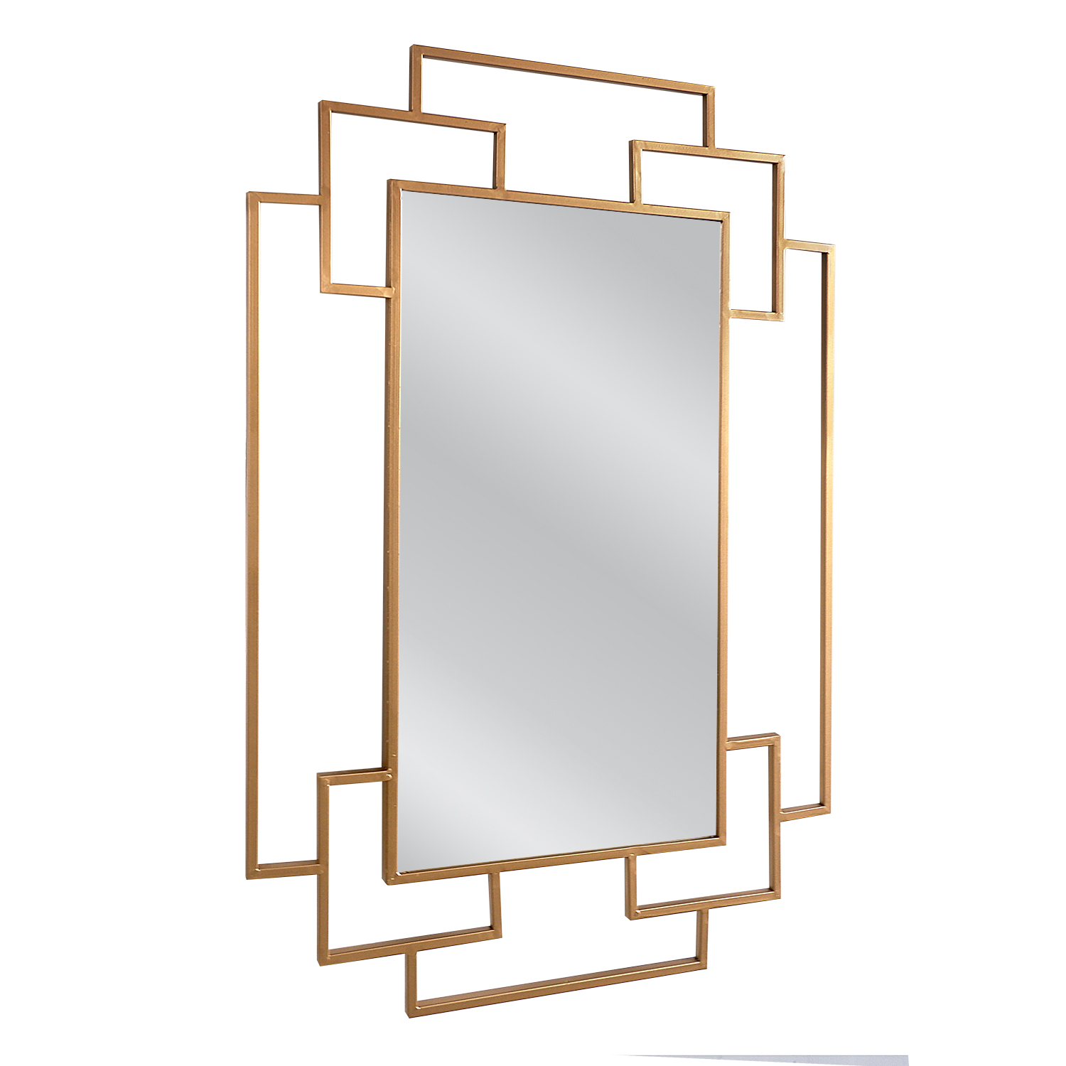 Καθρέπτης Τοίχου Μεταλλικός Χρυσός Bofur ARTELIBRE 60×1,5×90εκ. 14790034 (Υλικό: Μεταλλικό, Χρώμα: Χρυσό ) – ARTELIBRE – 14790034