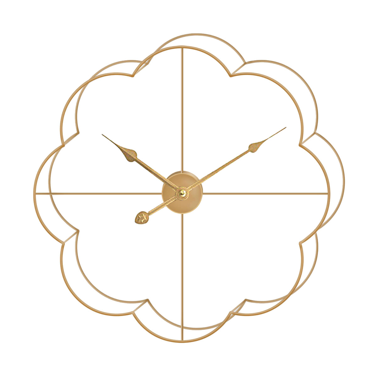 Ρολόι Τοίχου Μεταλλικό Χρυσό ARTELIBRE 60x5εκ. 14700008 (Υλικό: Μεταλλικό, Χρώμα: Χρυσό ) - ARTELIBRE - 14700008