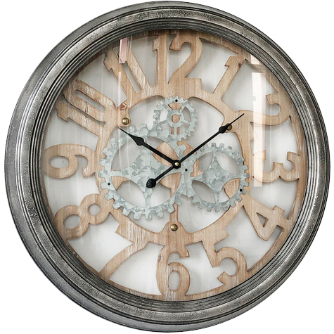 Ρολόι Τοίχου Μεταλλικό-Ξύλινο ARTELIBRE 62x6εκ. 14650030 (Υλικό: Ξύλο) - ARTELIBRE - 14650030 173986