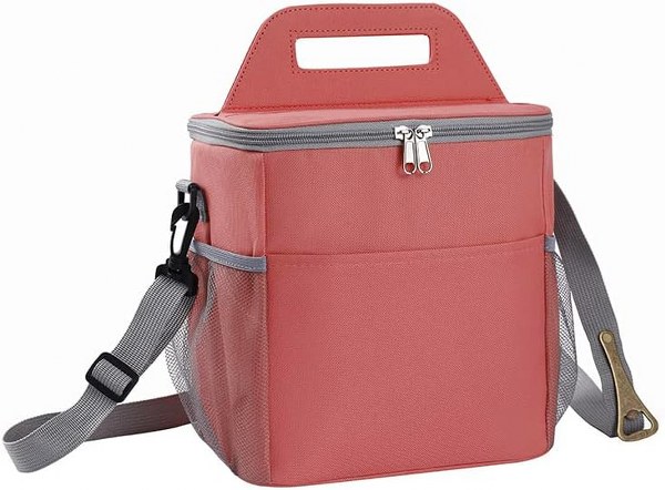 AMBER Τσάντα Φαγητού Ισοθερμική 9lt Oxford Salmon Amber 23x16x24εκ. AM3007-3 (Χρώμα: Σομόν) - AMBER - AM3007-3