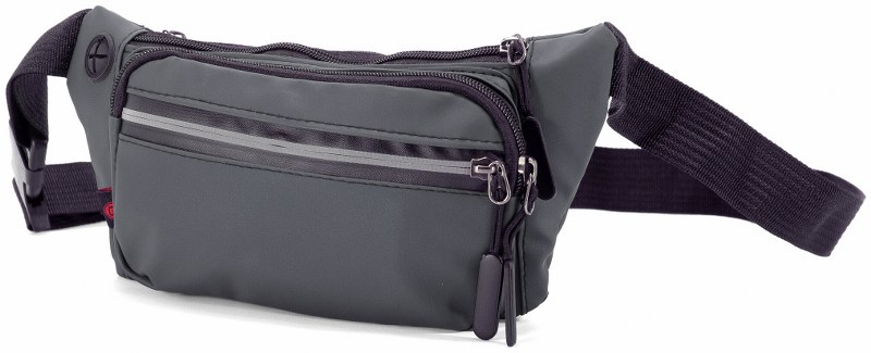 benzi Τσαντάκι Μέσης Polyester 27x5x13εκ. benzi 5721 Grey (Ύφασμα: Polyester, Χρώμα: Γκρι) - benzi - BZ5721-grey