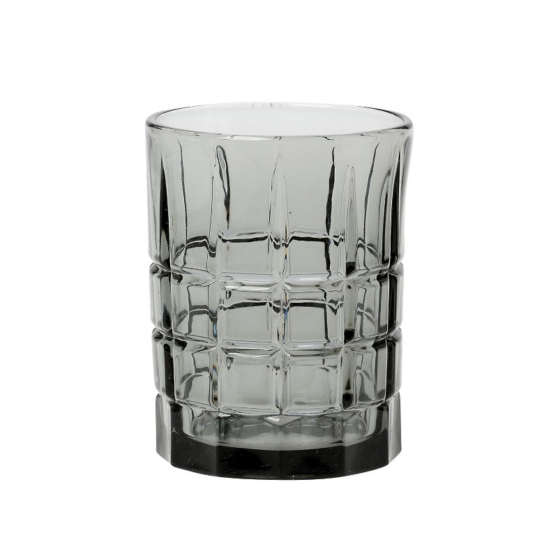 Σετ Ποτήρια Ουίσκι 6τμχ Γυάλινα Cingo Smoke 260ml CRYSPO TRIO 52.803.51 (Υλικό: Γυαλί, Χρώμα: Ανθρακί, Μέγεθος: Σωλήνας) - CRYSPO TRIO - 52.803.51