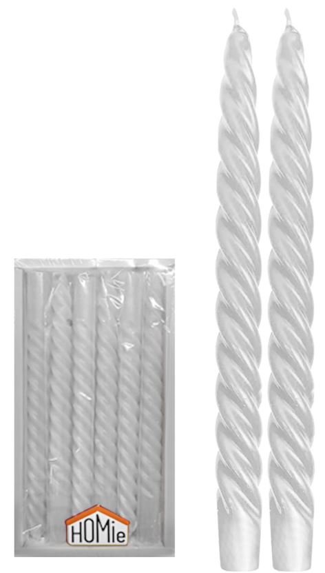 Σετ 12τμχ Κερί Λευκό 2,2x20εκ. Homie 37-11 (Χρώμα: Λευκ