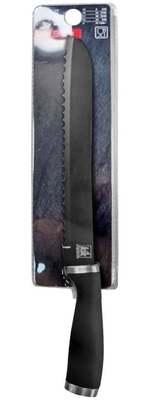 Μαχαίρι Ψωμιού Μαύρο 30εκ. Homie 80-2132 (Χρώμα: Μαύρο) - Homie - 80-2132