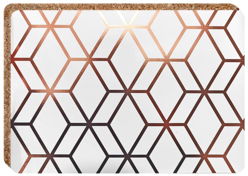 Σετ 4τμχ Σουπλά Φελλού 21,5x29εκ. Homie 80-2127 (Υλικό: Φελλός) - Homie - 80-2127