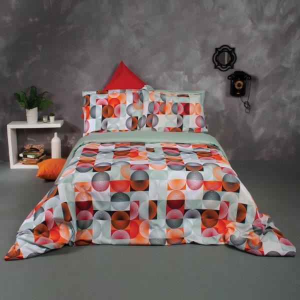 Σετ Σεντόνια Βαμβακερά Μονά 170x260εκ. Haley SB HOME (Ύφασμα: Βαμβάκι 100%, Τύπος κατωσέντονου: Χωρίς Λάστιχο, Μέγεθος: Μονά) - Sb home - 5206864065963