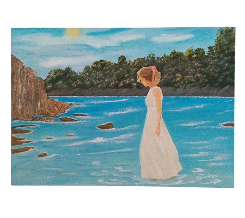 Πίνακας Ζωγραφικής Χειροποίητος Κορίτσι 70×3,5×50εκ. 19958-15 (Ύφασμα: Καμβάς) – 24home.gr – 19958-15
