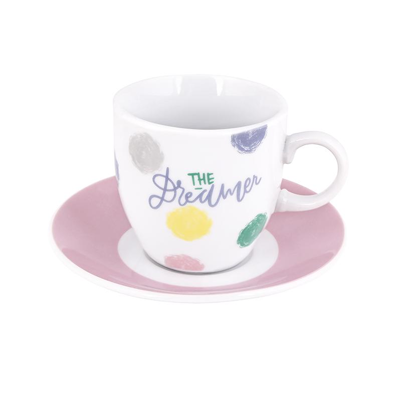 Max Home Σετ 6τμχ Φλυτζάνια Καφέ Πορσελάνης 90ml The Dreamer Max Home BBDG082080 (Υλικό: Πορσελάνη) - Max Home - BBDG082080