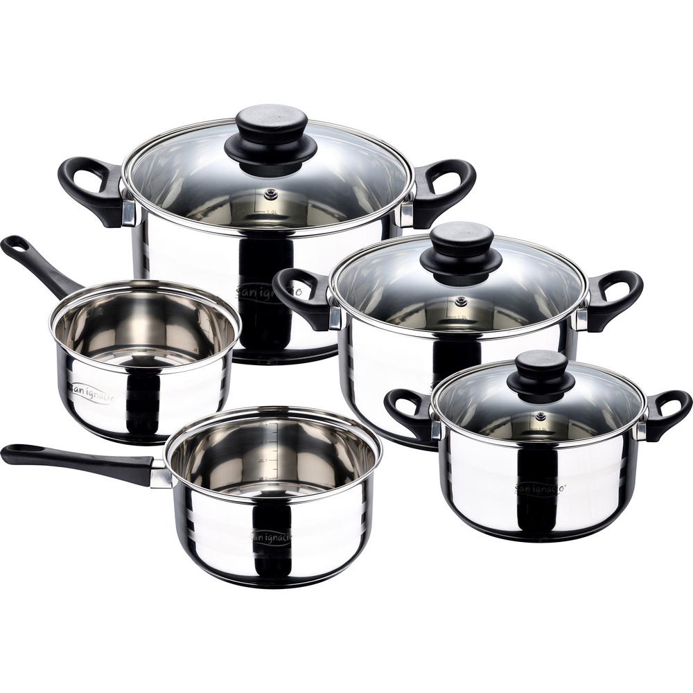 Μαγειρικά σκεύη 24home - ΣΗΜΑΝΤΙΚΟ: Σε περίπτωση διαφοράς τιμής από το κατάστημα ισχύει παντα και μόνο η τιμή του καταστήματος Σετ 8τμχ Μαγειρικά Σκεύη Ανοξείδωτα Toledo Bergner (Υλι