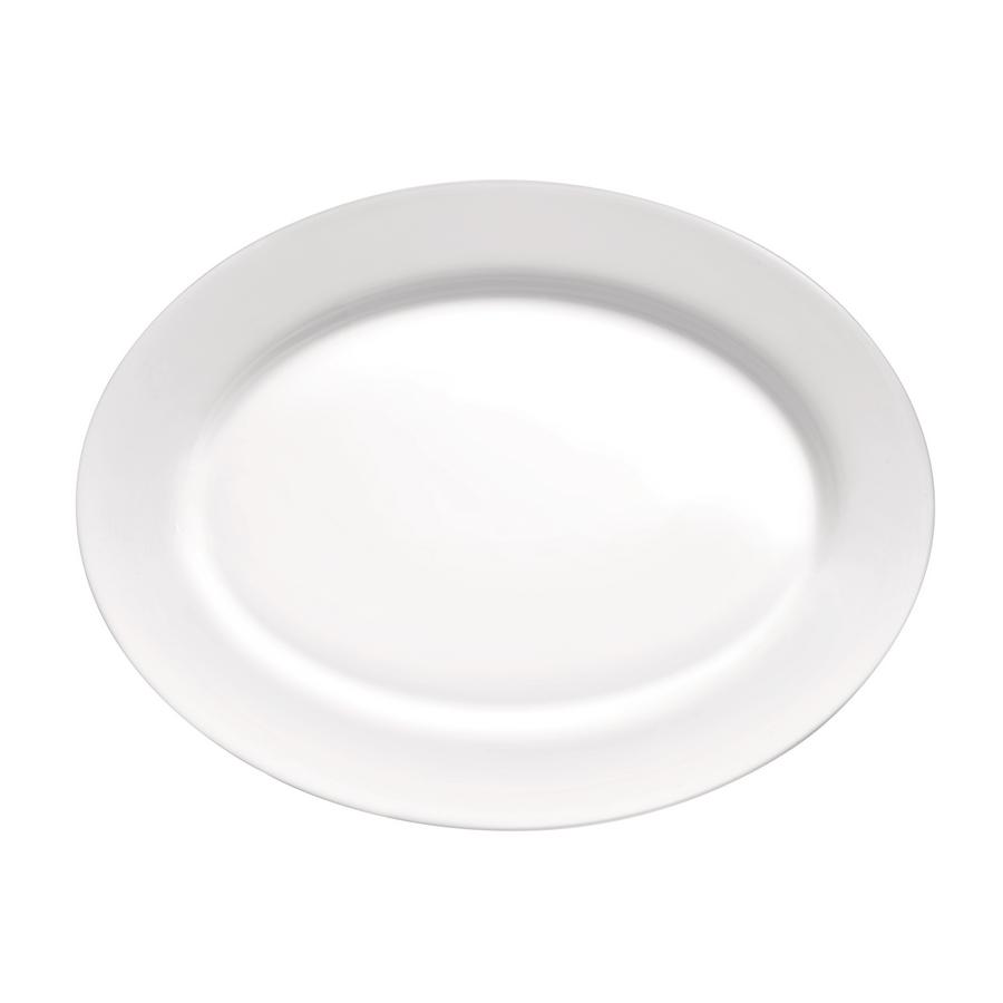 Bormioli Rocco - ΣΗΜΑΝΤΙΚΟ: Σε περίπτωση διαφοράς τιμής από το κατάστημα ισχύει παντα και μόνο η τιμή του καταστήματος Πιατέλα Οβάλ Γυάλινη Toledo Λευκή 30x26,7x2,7εκ. Bormio