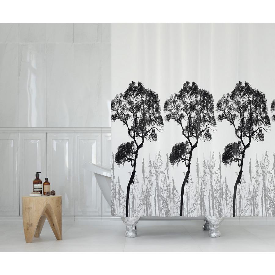 Κουρτίνα Μπάνιου Polyester Λευκή Forest 180×200εκ. Max Home BTLTR003391 (Ύφασμα: Polyester, Χρώμα: Λευκό) – Max Home – BTLTR003391