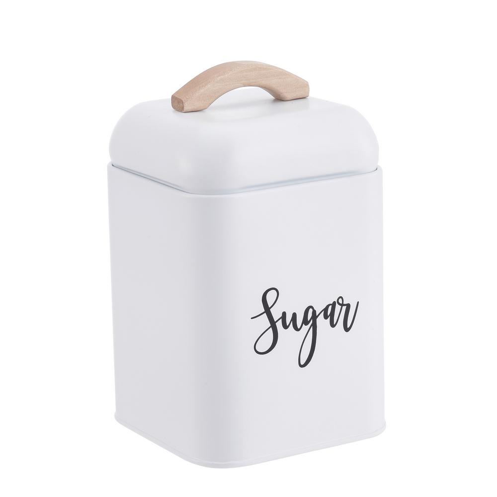 Oriana Ferelli Βάζο Ζάχαρης Μεταλλικό Λευκό 11,2x13,5εκ. Cucina Oriana Ferrelli CLG707811SWH (Υλικό: Μεταλλικό, Χρώμα: Λευκό) - Oriana Ferelli - CLG707811SWH