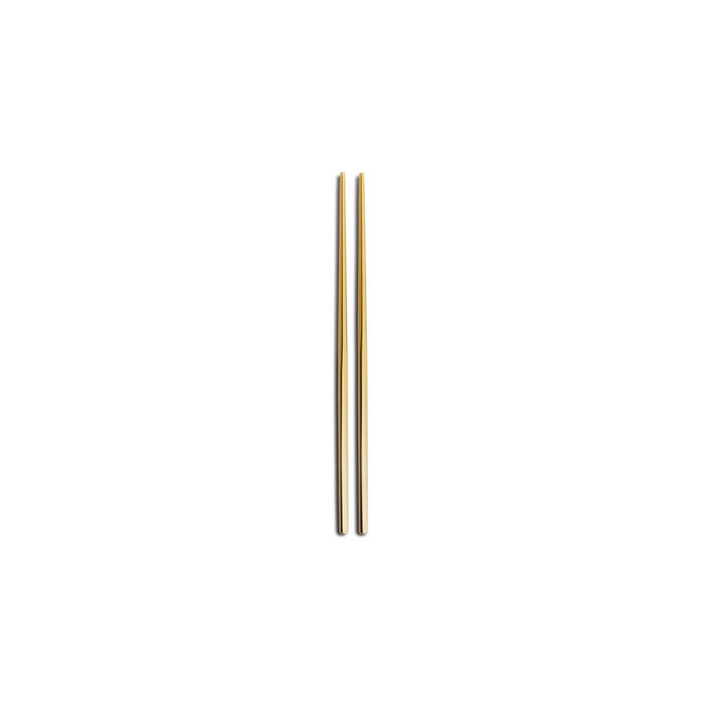 Σετ 2τμχ Chopsticks Ανωξείδωτα 23εκ. Gold Kyoto Comas CO07424002 (Υλικό: Ανοξείδωτο, Χρώμα: Χρυσό ) - Comas - CO07424002