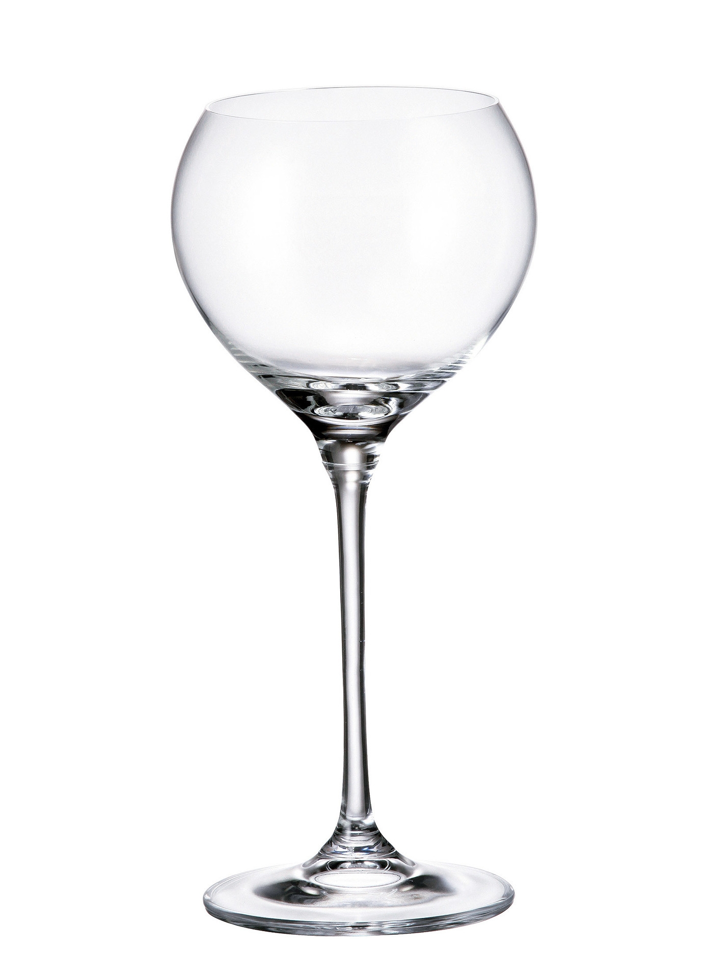 Ποτήρι Κρασιού Κρυστάλλινο Bohemia Carduelis 340ml CTB01F06340 (Σετ 6 Τεμάχια) (Υλικό: Κρύσταλλο, Χρώμα: Διάφανο , Μέγεθος: Κολωνάτο) - Κρύσταλλα Βοημίας - CTB01F06340