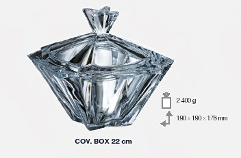 Κρύσταλλα Βοημίας Φοντανιέρα Κρυστάλλινη Bohemia Metropolitan 22εκ. CTB03600303 (Υλικό: Κρύσταλλο, Χρώμα: Διάφανο ) - Κρύσταλλα Βοημίας - CTB03600303