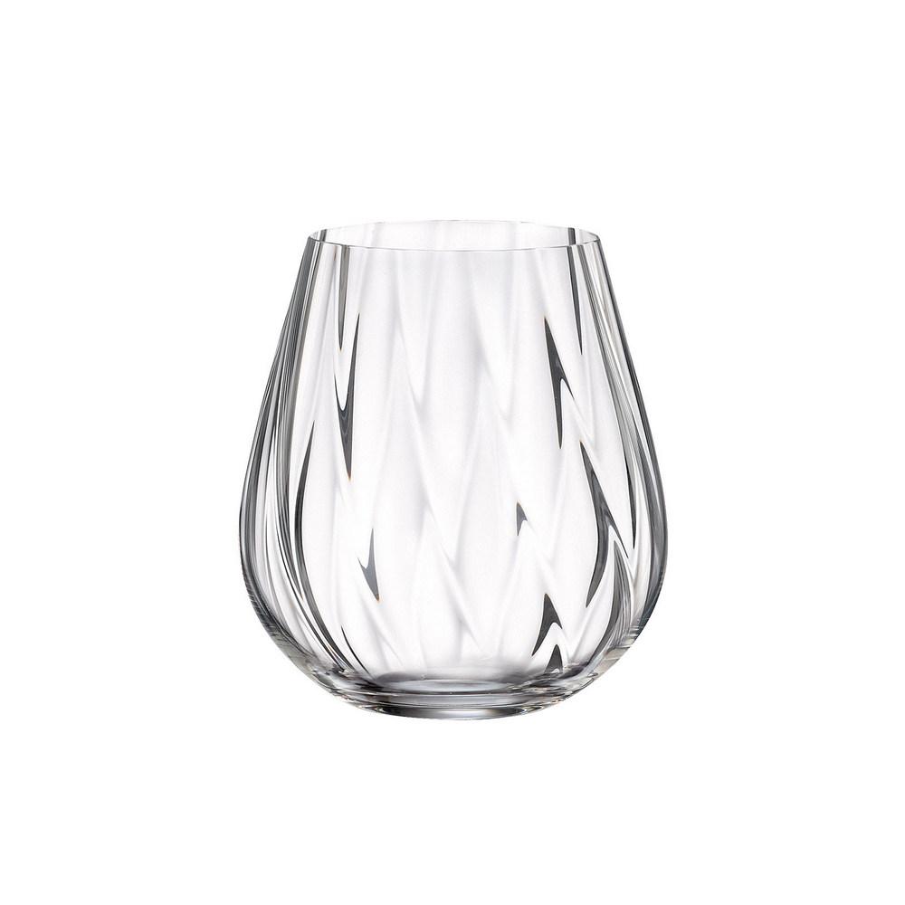 Crystal Bohemia Ποτήρι Ουίσκυ Κρυστάλλινο Cora 380ml Crystal Bohemia CTB2SG85380 (Σετ 6 Τεμάχια) (Υλικό: Κρύσταλλο, Χρώμα: Διάφανο , Μέγεθος: Σωλήνας) - Crystal Bohemia - CTB2SG85380