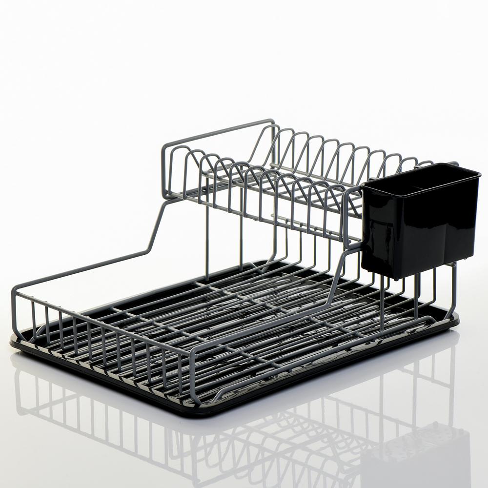 Max Home Πιατοθήκη Με Δίσκο Μεταλλική Ανθρακί 44x32x21,5εκ. DMZ38032AN (Υλικό: Μεταλλικό, Χρώμα: Ανθρακί) - Max Home - DMZ38032AN