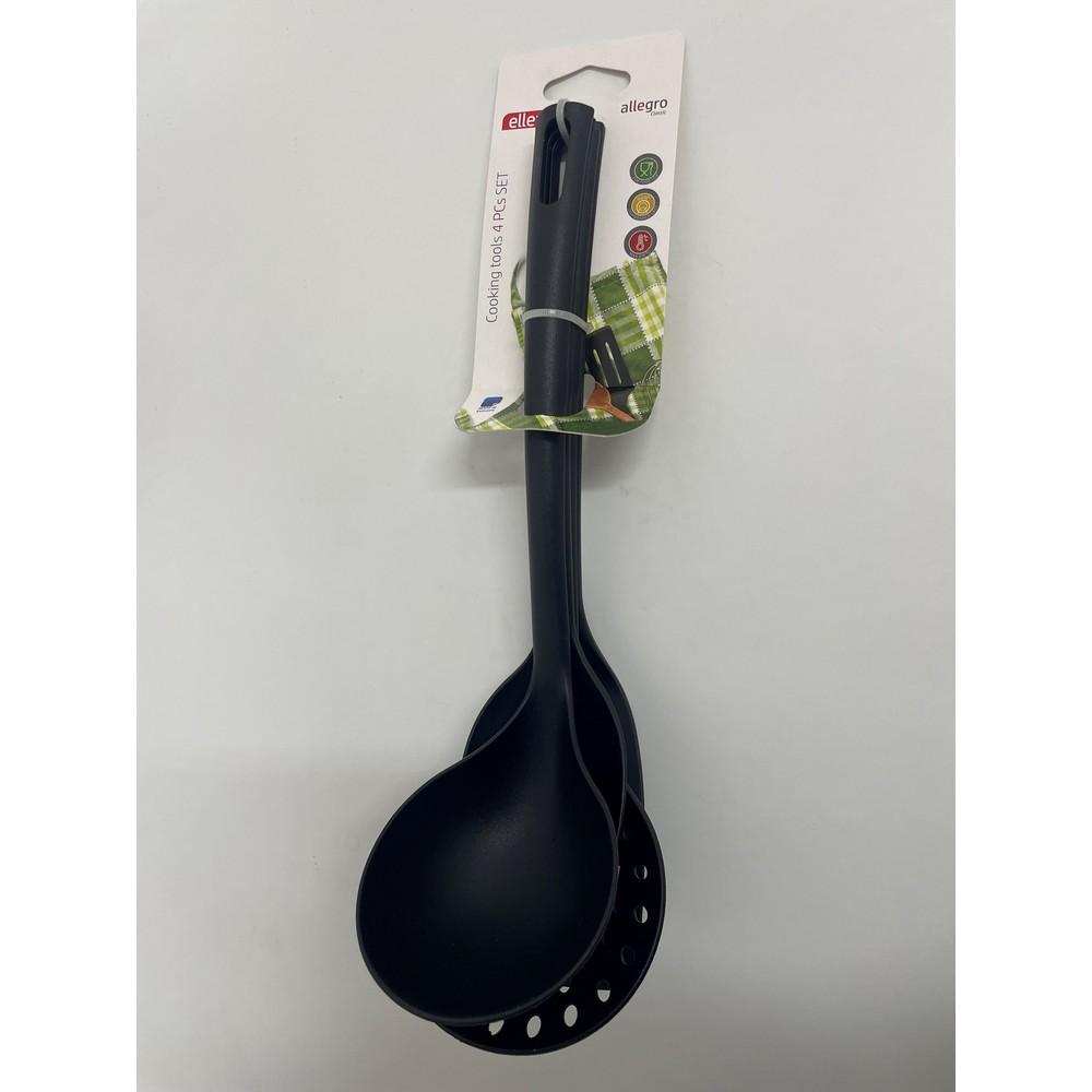 Εργαλεία Μαγειρικής Σετ 4τμχ Naylon Allegro Black Max Home EL0009994N (Υλικό: Nylon, Χρώμα: Μαύρο) - Max Home - EL0009994N