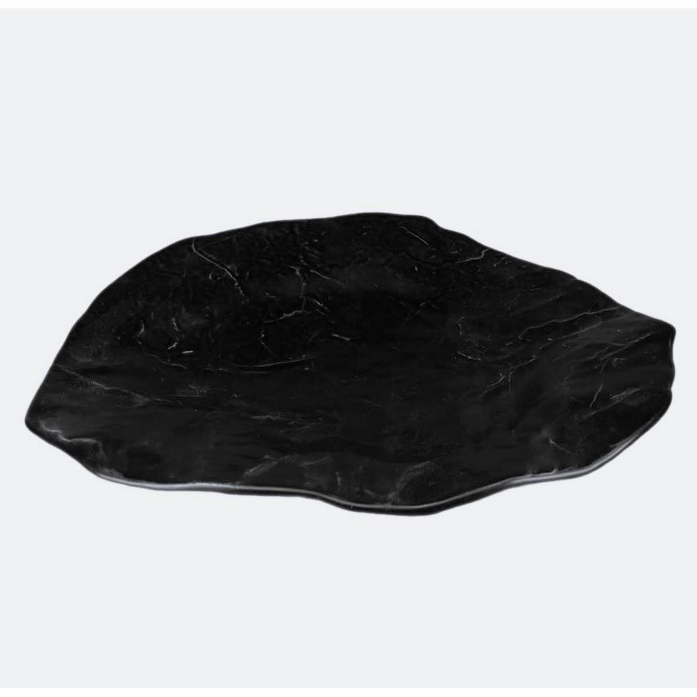 Πιάτο Ρηχό Φαγητού Πορσελάνης 27εκ. Black Gyoza Kutahya