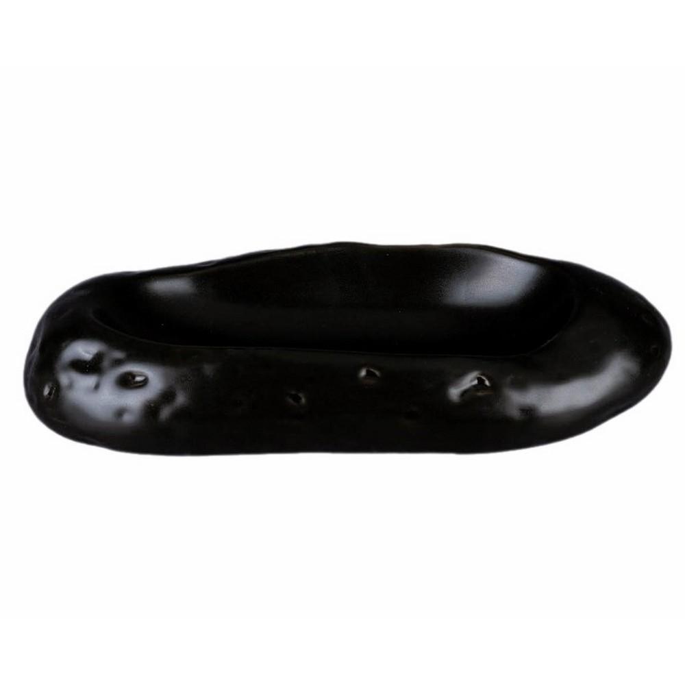 KUTAHYA PORSELEN Πιατέλα Σερβιρίσματος Πορσελάνης Black Gyoza Kutahya 24εκ. KX740170NRKY24 (Υλικό: Πορσελάνη, Χρώμα: Μαύρο) - KUTAHYA PORSELEN - KX740170NRKY24