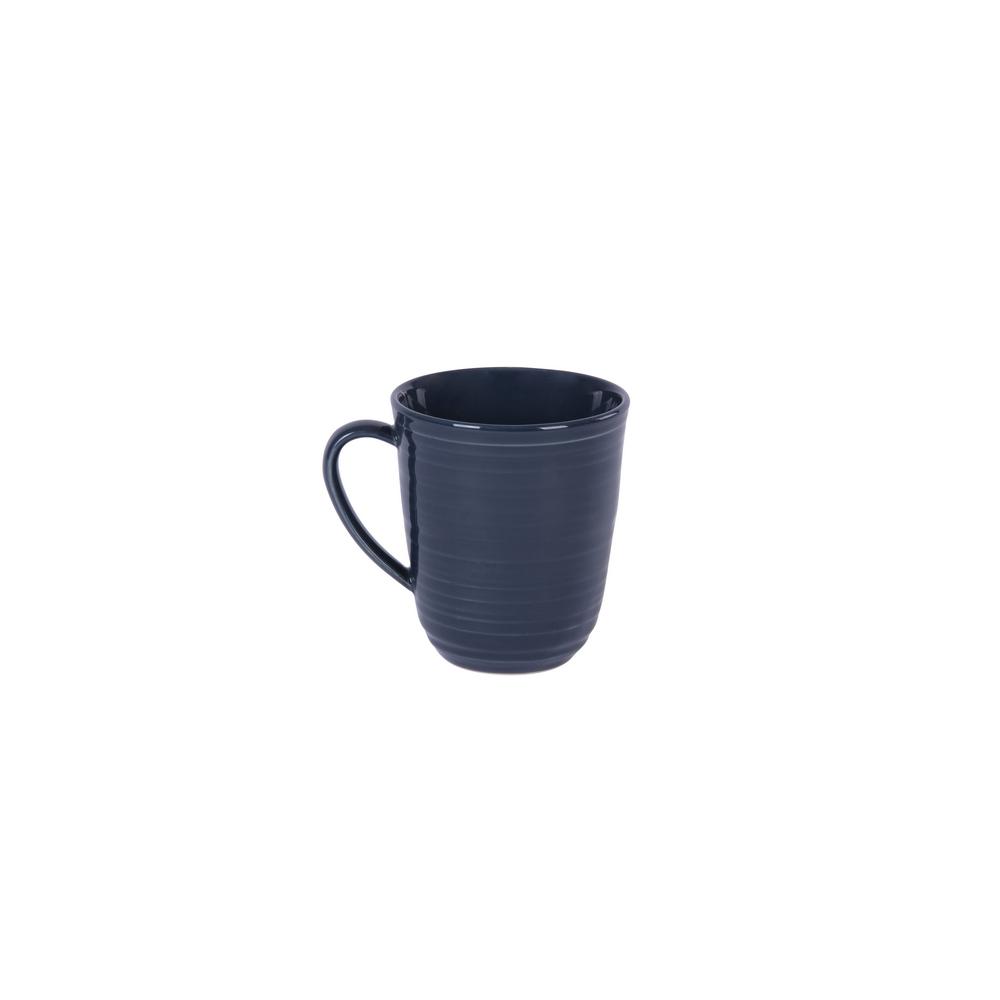 KUTAHYA PORSELEN Κούπα Πορσελάνης Blue Frame Handart Kutahya 300ml KX740933MG (Σετ 6 Τεμάχια) (Υλικό: Πορσελάνη, Χρώμα: Μπλε) - KUTAHYA PORSELEN - KX740933MG