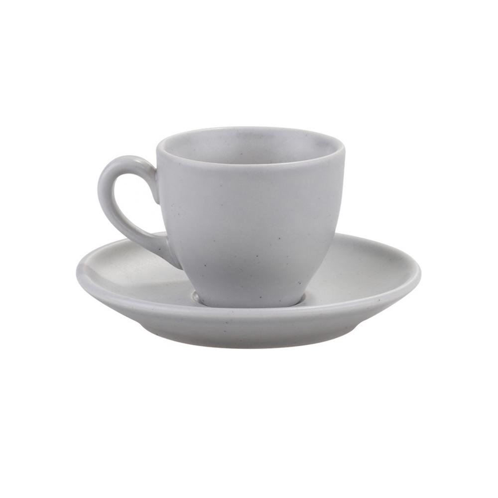 Σετ Φλυτζάνια Καφέ 6τμχ Πορσελάνης Grey Matte Moderna K