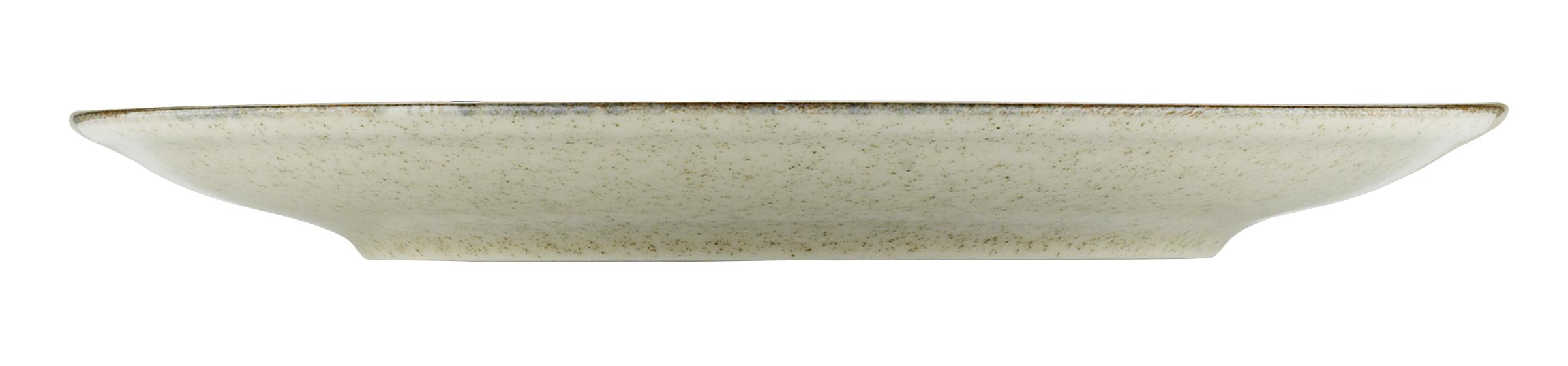 Πιάτο Γλυκού Πορσελάνης Μπεζ-Καφέ 17εκ. Cinnamon Kutahy