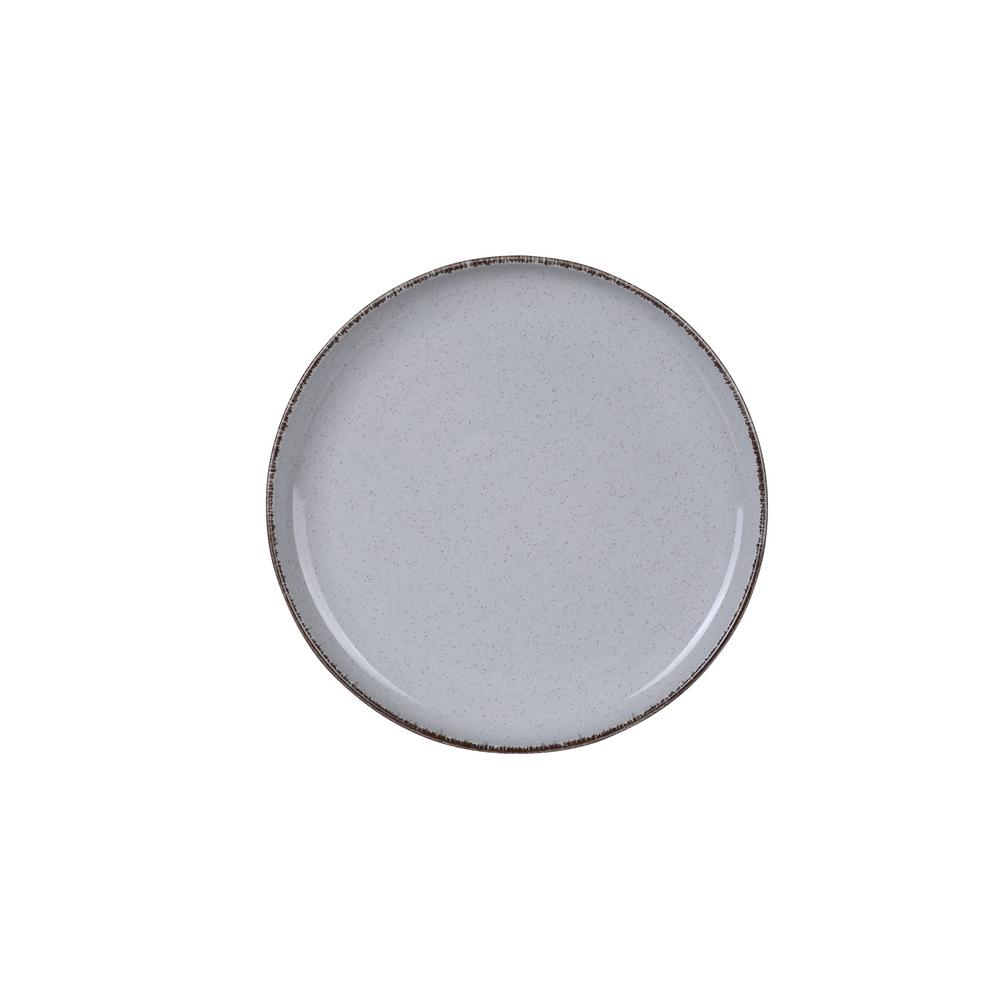Πιάτο Ρηχό Φαγητού Πορσελάνης Grey 27εκ. Kutahya Porsel