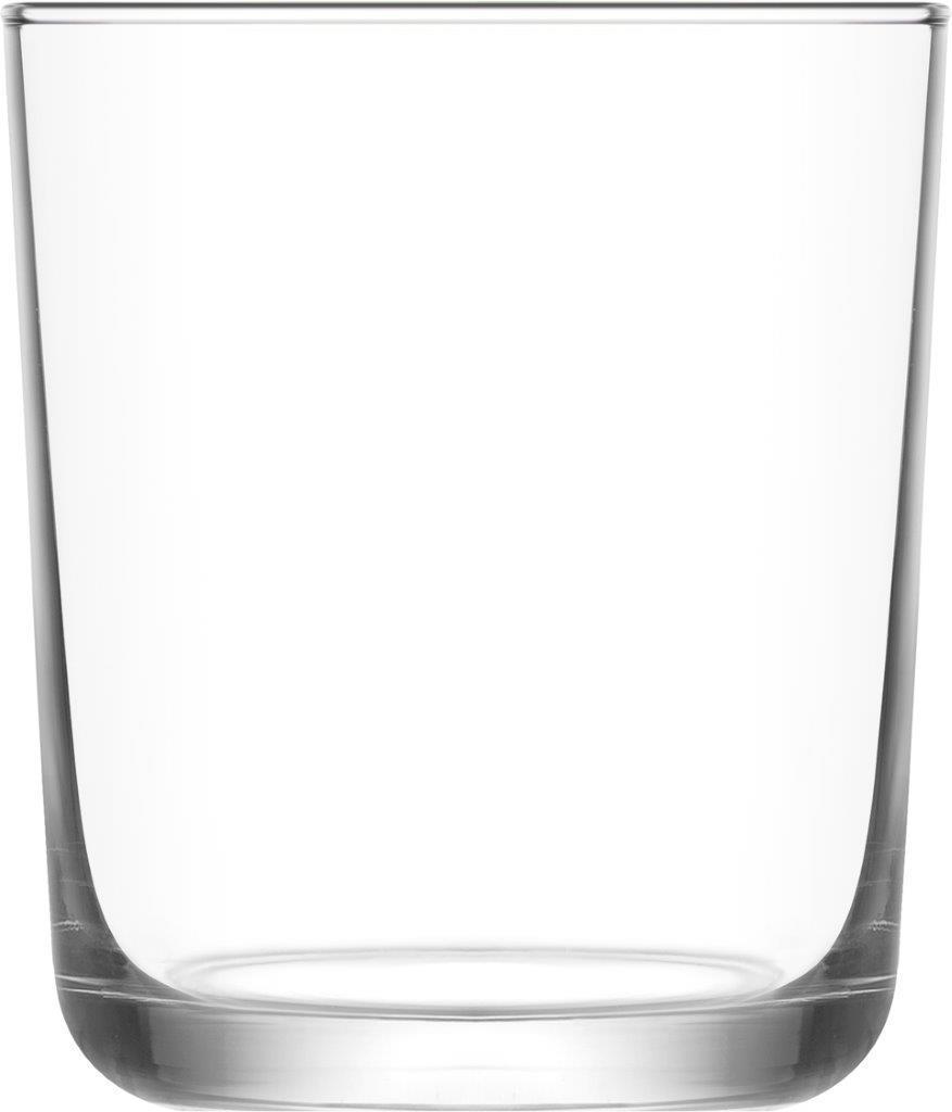 LAV Ποτήρι Ουίσκι Σετ 6τμχ Γυάλινο Διάφανο Assos LAV 360ml-Φ8,2x9,5εκ. LVAOS34636F (Υλικό: Γυαλί, Χρώμα: Διάφανο , Μέγεθος: Σωλήνας) - LAV - LVAOS34636F