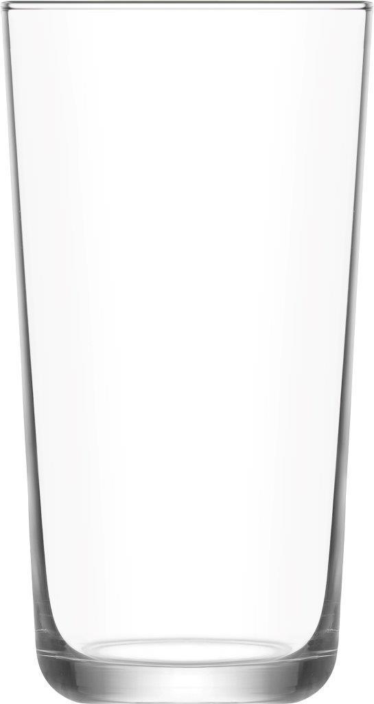 LAV Ποτήρι Νερού Σετ 6τμχ Γυάλινο Διάφανο Assos LAV 360ml-Φ8x14,8εκ. LVAOS37849F (Υλικό: Γυαλί, Χρώμα: Διάφανο , Μέγεθος: Σωλήνας) - LAV - LVAOS37849F