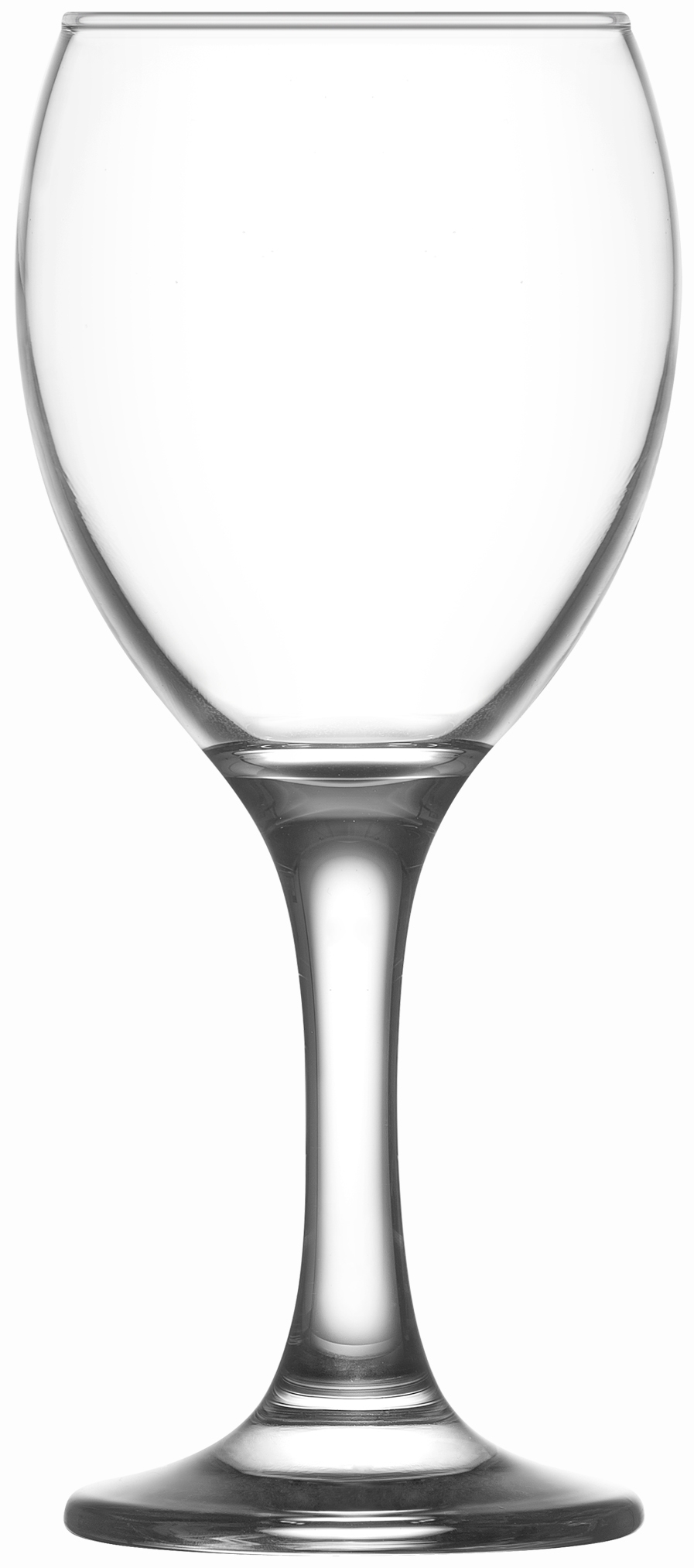 Ποτήρι Κρασιού Γυάλινο Διάφανο Empire LAV 245ml LVEMP55325Z (Σετ 12 Τεμάχια) (Υλικό: Γυαλί, Χρώμα: Διάφανο , Μέγεθος: Κολωνάτο) - LAV - LVEMP55325Z