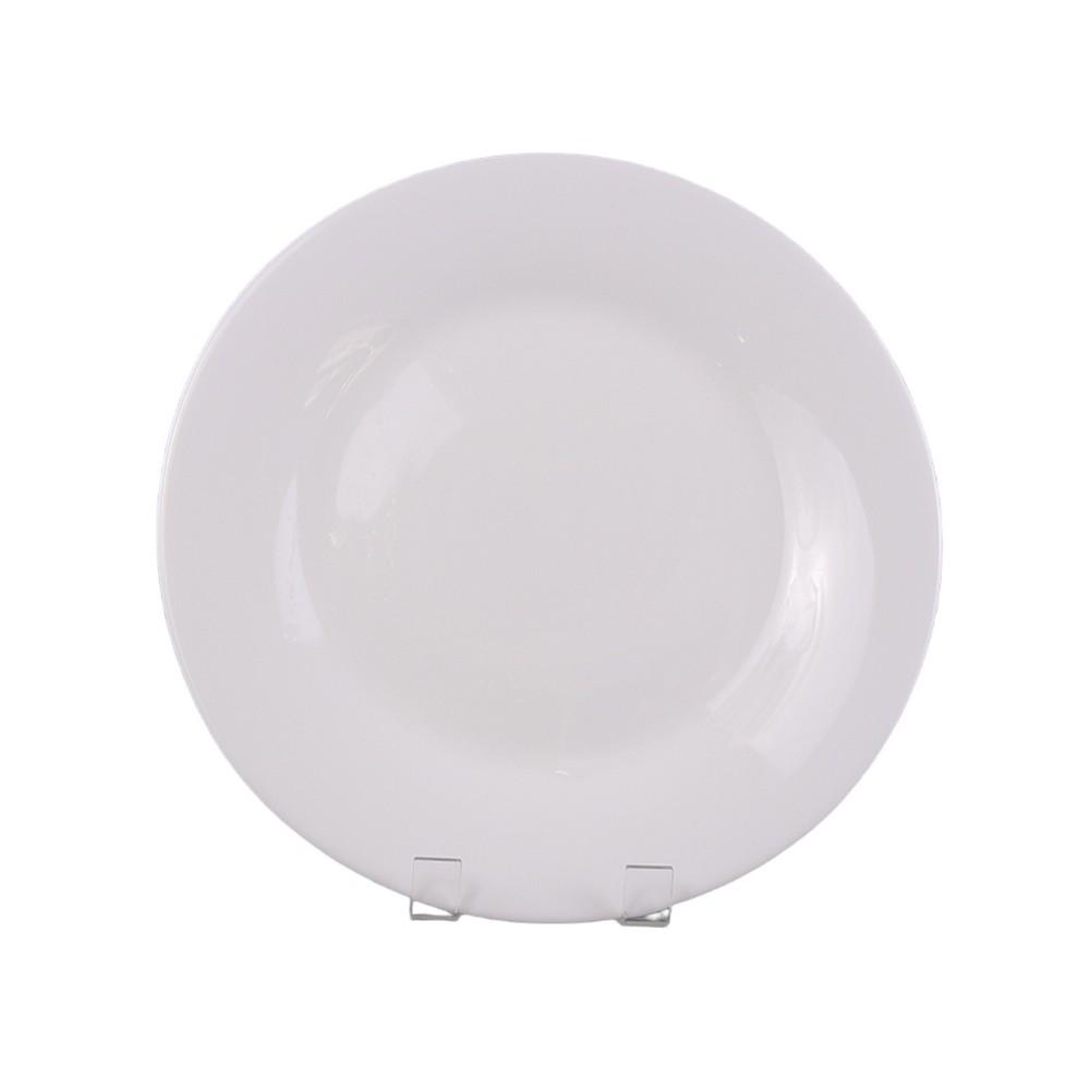 Eaton Dining Πιάτο Ρηχό Φαγητού Γυάλινο Λευκό Φ25εκ. Aria Eaton ME22000425 (Σετ 6 Τεμάχια) (Υλικό: Γυαλί, Χρώμα: Λευκό, Μέγεθος: Μεμονωμένο) - Eaton Dining - ME22000425