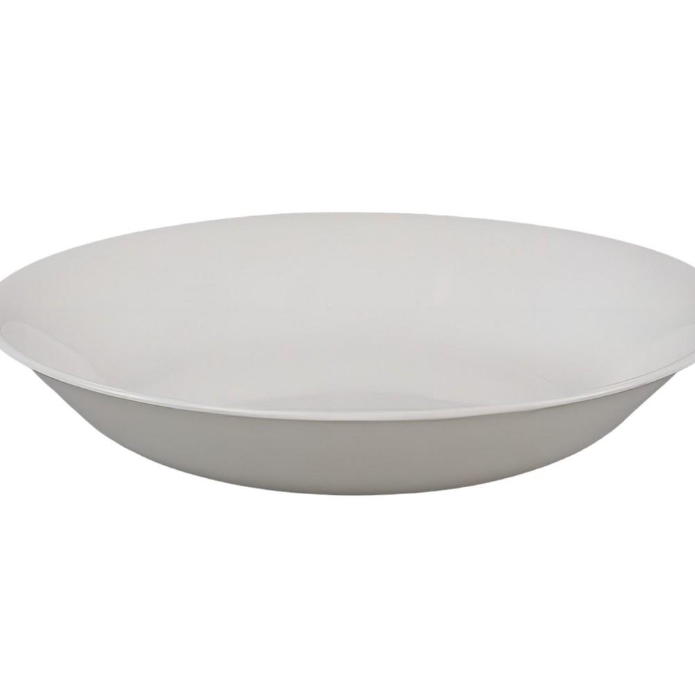 Πιάτο Βαθύ Φαγητού Γυάλινο Λευκό 24εκ. Aria Eaton ME23004324 (Σετ 6 Τεμάχια) (Υλικό: Γυαλί, Χρώμα: Λευκό, Μέγεθος: Μεμονωμένο) - Eaton Dining - ME23004324