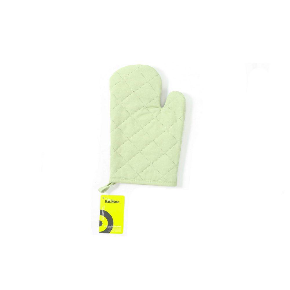 Max Home Γάντι Κουζίνας Βαμβακερό Πράσινο 15x25εκ. Max Home OL1120000B (Ύφασμα: Βαμβάκι 100%, Χρώμα: Πράσινο ) - Max Home - OL1120000B