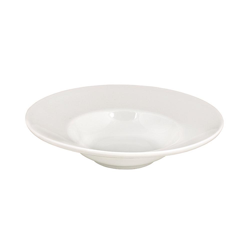 Πιάτο Pasta Πορσελάνης 24εκ. White Wide Rim Ph6 Oriana 
