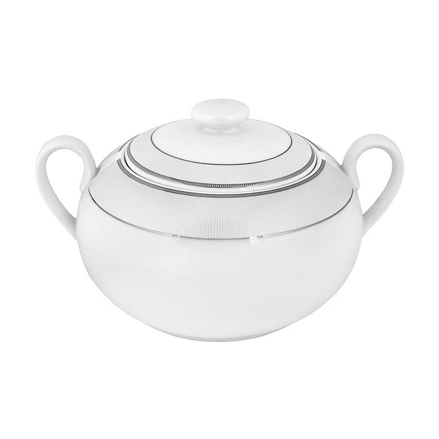 Oriana Ferelli Ζαχαριέρα Πορσελάνης Λευκή 300ml Classic Stripes Oriana Ferelli PR17310212 (Υλικό: Πορσελάνη, Χρώμα: Λευκό) - Oriana Ferelli - PR17310212