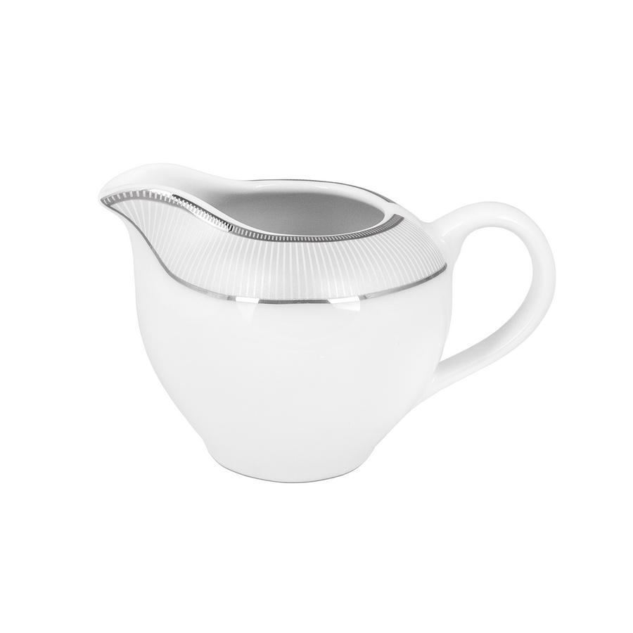 Oriana Ferelli Γαλατιέρα Πορσελάνης Λευκή 300ml Classic Stripes Oriana Ferelli PR17310213 (Υλικό: Πορσελάνη, Χρώμα: Λευκό) - Oriana Ferelli - PR17310213