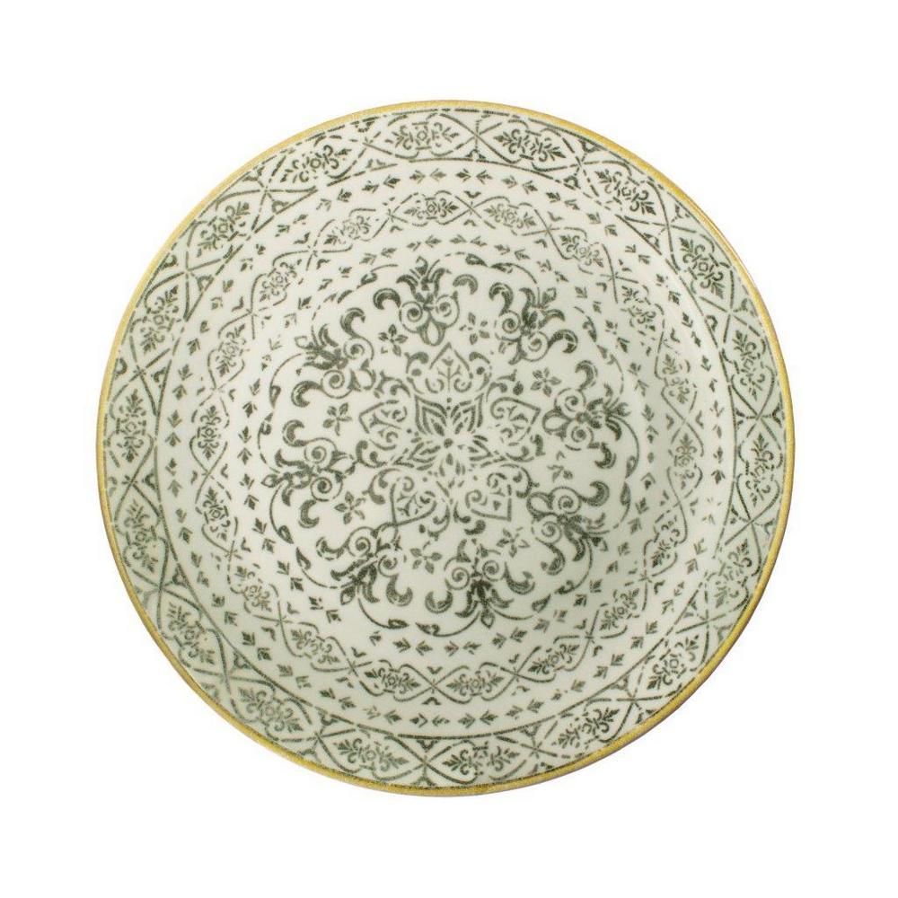 Διακοσμητικά και αξεσουαρ κουζίνας 24home - ΣΗΜΑΝΤΙΚΟ: Σε περίπτωση διαφοράς τιμής από το κατάστημα ισχύει παντα και μόνο η τιμή του καταστήματος Πιατέλα Σερβιρίσματος Πορσελάνης Vintage Beige Oriana F