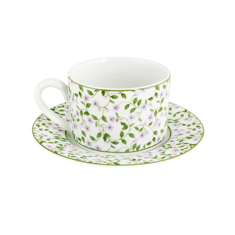 Oriana Ferelli Σετ 6τμχ Φλυτζάνια Τσαγιού Πορσελάνης Λευκά Με Λουλούδια 220ml Floral Oriana Ferelli PR232450009 (Υλικό: Πορσελάνη, Χρώμα: Λευκό) - Oriana Ferelli - PR232450009