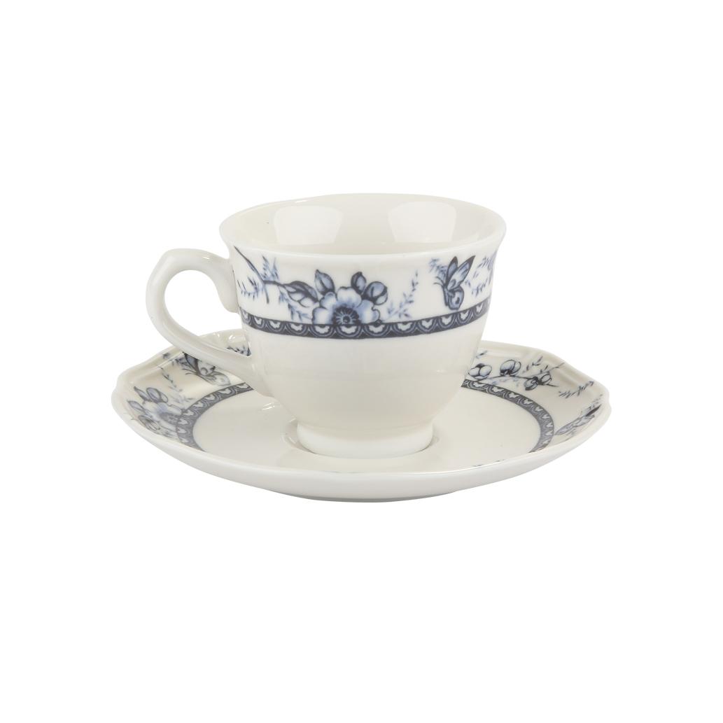 Φλιτζάνι Καφέ Σετ 6τμχ Πορσελάνης 100ml Tiffany Blue Oriana Ferelli PR24324B09 (Υλικό: Πορσελάνη, Χρώμα: Μπλε) - Oriana Ferelli - PR24324B09